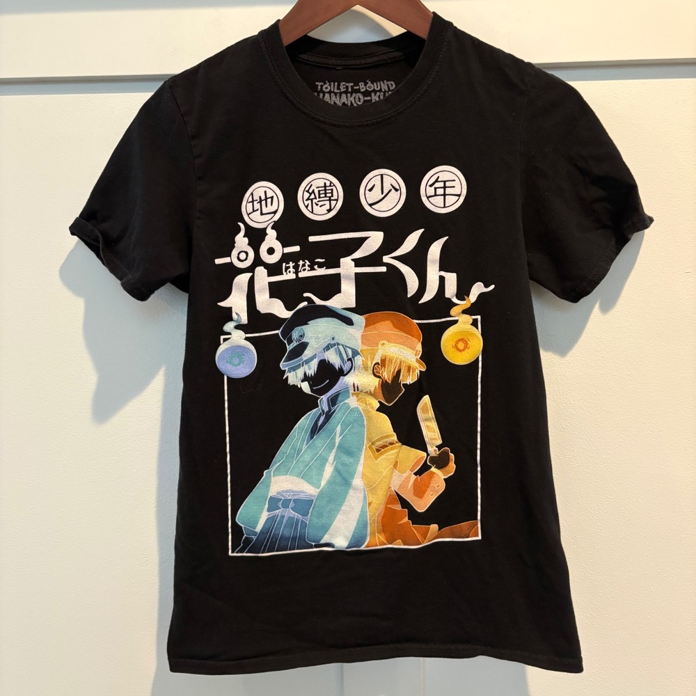 Toilet-Bound Hanako-kun Anime T Shirt XS Black Goodie Two Sleeves Graphic Tee XS